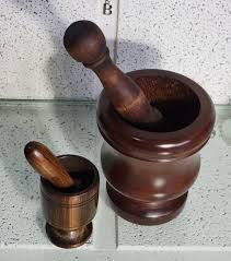 Vintage Mortars and Pestles,large and Small Solid Wood ...