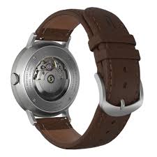 Zeitgeist Automatik All Silver Leather Dark brown ...