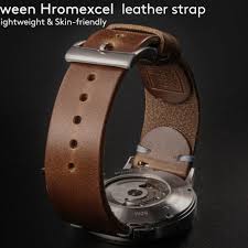 Natural | Thin Horween Leather Watch Strap | Hemsut