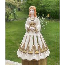 Vintage Lillian Vernon Napkin Lady White and Gold 9” for ...