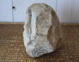 Gray Taupe Agate Geode Bookend: Polished Stone Sculpture - Etsy