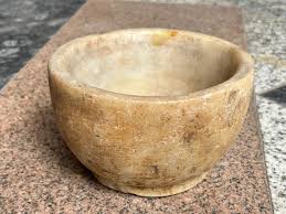 VINTAGE RARE HANDMADE PRIMITIVE WHITE STONE MULTIPURPOSE ...