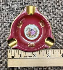 Vintage Otco Bavaria West German Hand Painted Ashtrays set ...