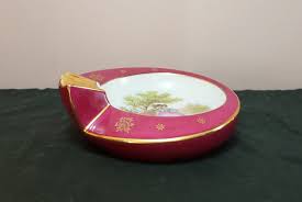 Limoges France Fragonard Rare Vintage Pink Ashtray Courting ...