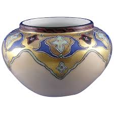 WG&Co. Limoges Enameled Islamic/Persian Design Cachepot/Vase . For Sale at Ruby Lane