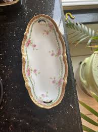 VINTAGE RS PRUSSIA GERMANY ARTIST SIGNED PINK ROSES & GOLD Salt Cellar | eBay