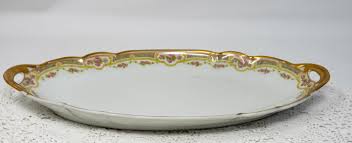 Limoges Elite Elongated Serving Dish, Flower Decoration, Bawo & Dotter, France, C. 1920-1932s - Etsy
