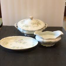 Vintage | Kitchen | 3 Vintage Austrian Fine Porcelain Dinnerware Set | Poshmark