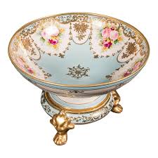 1920's Antique Decorative Footed Bowl | Chairish