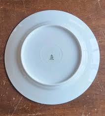 Set of 9 Heinrich H & Co 10" Dinner Plates Selb Bavaria Edge Design Gold Trim | eBay