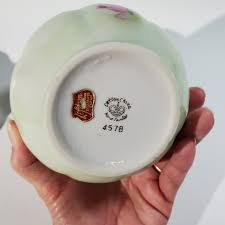 Vintage Lefton China Handpainted Pitcher With Bowl, Green With Pink Roses - Etsy