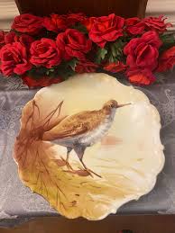Limoges Flambeau L. D. B. & Co. Artist Signed Game Bird ...