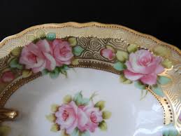 Vtg Victorian Style Nippon Oval Handled Rose Dish|vtg Pink ...