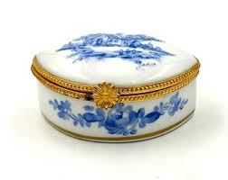 Buy Antique Limoges Porcelain Trinket Box: Hand-painted ...
