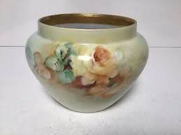 Vintage Large D&C Limoges France Teal and Gold Rose Hans ...