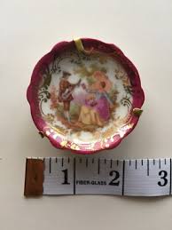 VINTAGE Porcelain French Limoges France 1.5" Miniature Plate ...