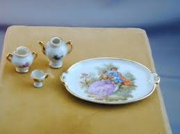 Miniature Limoges France Porcelain Miniatures 4 Pieces ...