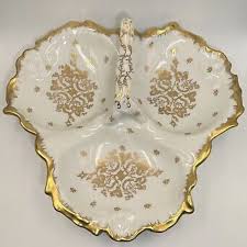 Limoges Paint 3 Sect Dish | Consign Home Couture