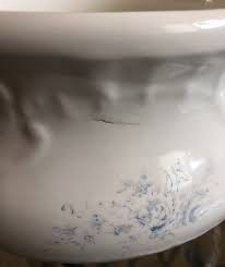 Vintage Antique Dresden Semi Porcelain White Blue Flowers Chamber Pot Handle | eBay Australia