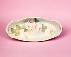 Regina Ware 10" Long Porcelain Oval Celery Tray Pierced ...