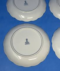 Kaiser ROMANTICA Set of 4 Dessert Bread Plates 6 5/8" All White Scalloped German | eBay