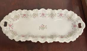 Welman Germany Porcelain Relish Dish Floral 12in Long ...