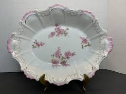 Vintage Rare Porcelain Floral Serving Dish/ Bowl | eBay