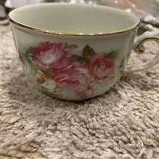 Victorias Garden Cup And Saucer Set With Pink Roses | eBay