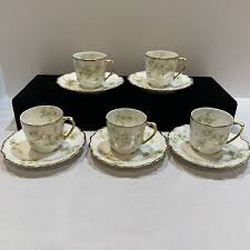Antique Bawo Dotter Elite Works Limoges France Set of 5 Demitasse c1896-1929 | eBay