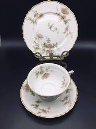 Antique Poppy by Haviland Limoges Porcelain (3 piece set) Teacup,Saucer & Plate | eBay