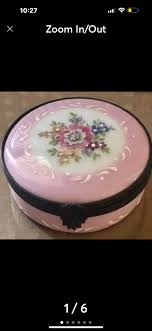 Limoges pinktrinket box