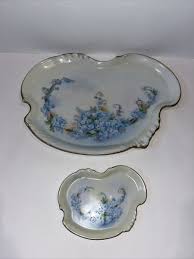 Antique LIMOGES Vanity Tray Gilt Trim & Small Plate France ...