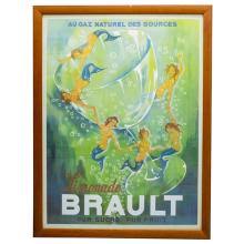 Lot 524: After Philippe Henri Noyer (1917 â€“ 1985) Brault Poster Print On Board
