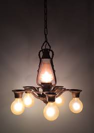 40” Long 17” Wide Art Deco Victorian Antique Lincoln 6 Light Fixture Slip | eBay