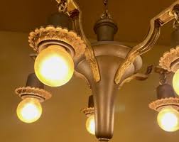 Vintage Light 1920 Pan Set TWO Chandeliers TWO Sconces. RESTORED! - Etsy