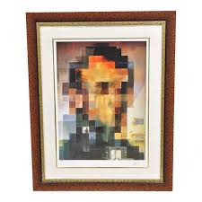 Late 20th Century Lincoln in Dalivision Lincoln Vision Salvador Dali Giclee Print Limited 134/300, Framed | Chairish