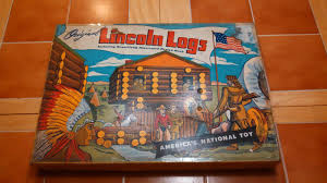 Vintage 1944 Lincoln Logs with original pieces, original box ...