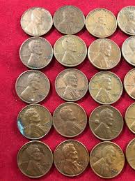Lot #87- 25 Wheat pennies Various Dates Lincoln Copper 1 ...