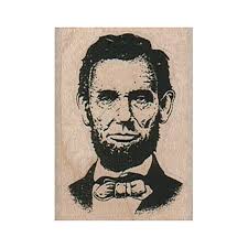 Abraham Lincoln RUBBER STAMP, Honest Abe Stamp, 16th ...