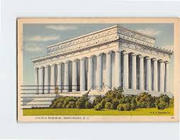 Postcard Lincoln Memorial Washington DC USA | eBay