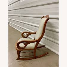 Early 20th Century Upholstered Rocking Chair - AptDeco