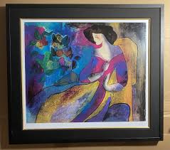Serio Lithograph by French Artist Linda LeKinff Titled ...