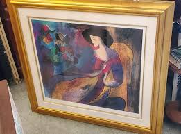 Serio Lithograph by French Artist Linda Lekinff Titled ...