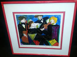 Rare Linda Le Kinff Quintet Bleu Original Signed & Numbered Serigraph 177/350 | eBay