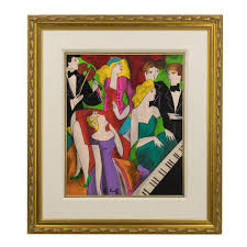 Sold at Auction: Linda Le Kinff, Linda Le Kinff B.1949 Signed Serigraph On Canvas