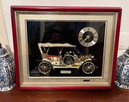 Rolls Royce 1910 Metal Model Topped With a Clock in a ...