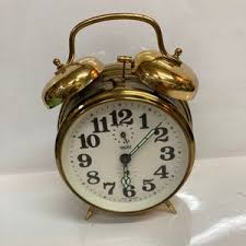 TRENKLE, Two Bell, Hand Wind Alarm Clock Made in West ...