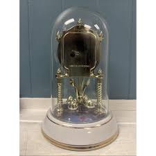 1996 Thomas Kinkade CANDLELIGHT COTTAGE Glass Dome Clock Porcelain - Etsy