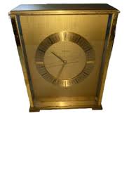 Tiffany & Co Brass Heavy Clock Stand Up Swiss 2048 Vintage ...