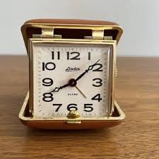Vtg Linden Travel Alarm Clock Compact Snap Close Tan Case Glow in Dark Functions - Etsy